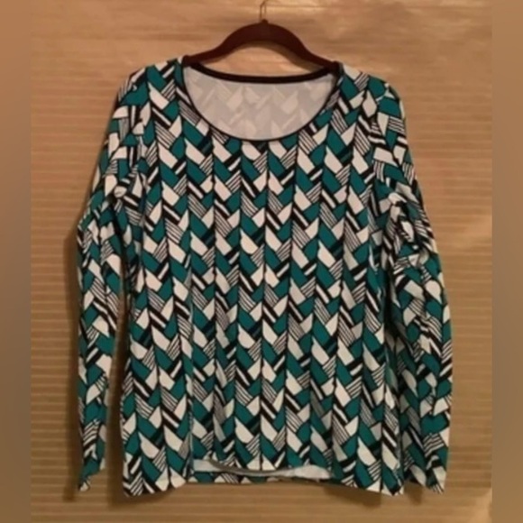 KIM ROGERS~GEO DESIGN~ BLOUSE~M - Picture 1 of 5